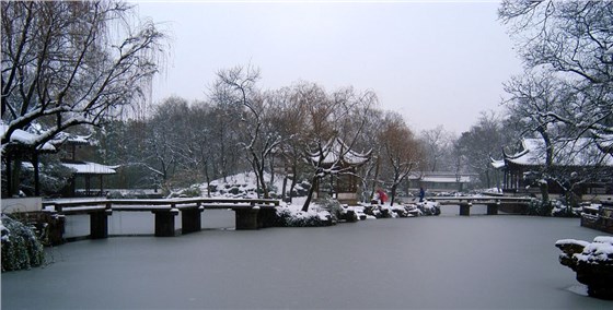 蘇州 2018年第一場雪景